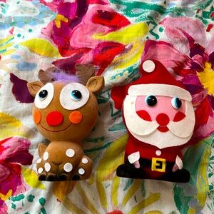 Vintage 70’s Banthrico Christmas Banks! Set of 2